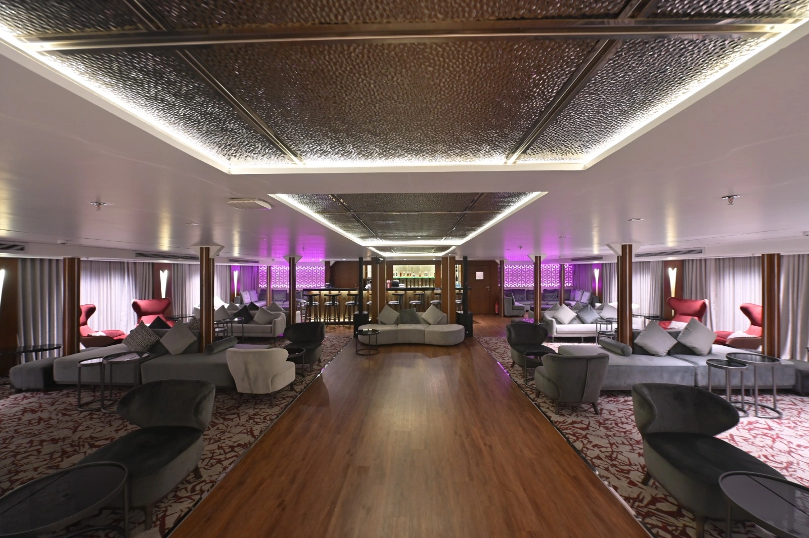 Lounge aboard the Concerto III Nile Cruise Nile cruise